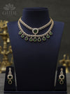 American Diamond Necklace - Green