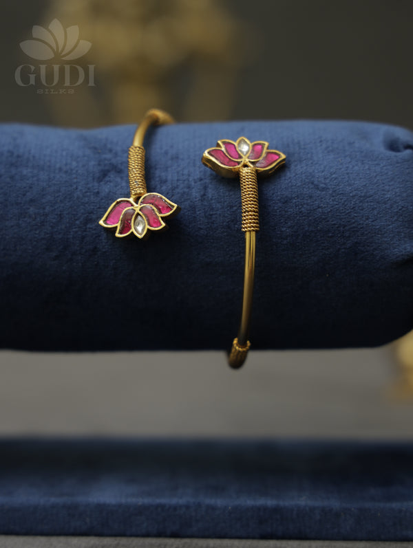 Jadau kada/Bracelet - Lotus