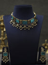 Doublet stone moissanite victorian necklace set
