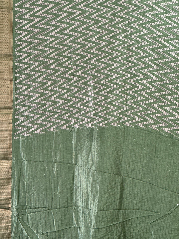 Banarasi soft silk - green