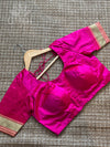 Pink silk blouse