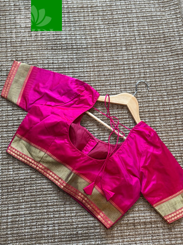 Pink silk blouse