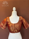 Royal Maroon Banarasi silk blouse