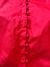 Red Embroidered silk blouse