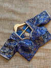 Blue Banarasi silk blouse
