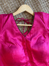 Pink silk blouse