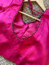 Pink silk blouse