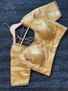 Gold silk blouse