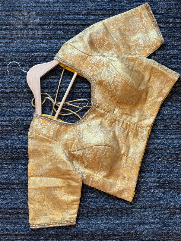 Gold silk blouse