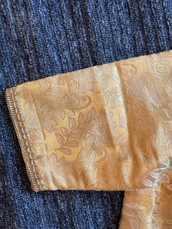 Gold silk blouse