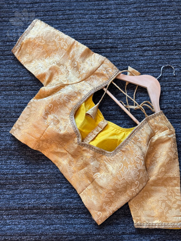 Gold silk blouse