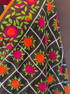 Brown phulkari duppatta