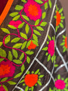 Brown phulkari duppatta