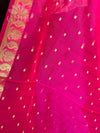 Pink silk duppatta