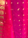 Pink silk duppatta