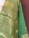 Green silk duppatta