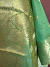 Green silk duppatta