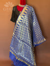 Blue silk duppatta