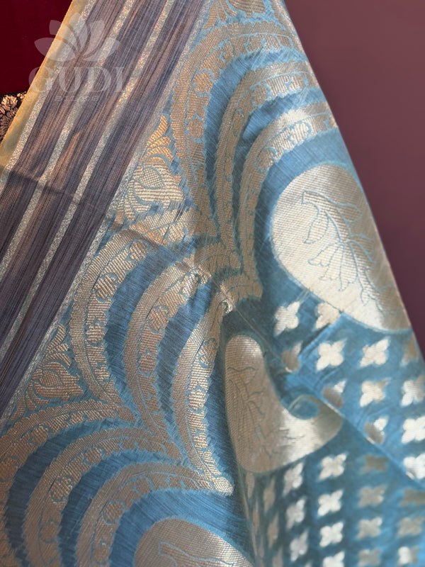 Light blue silki duppatta