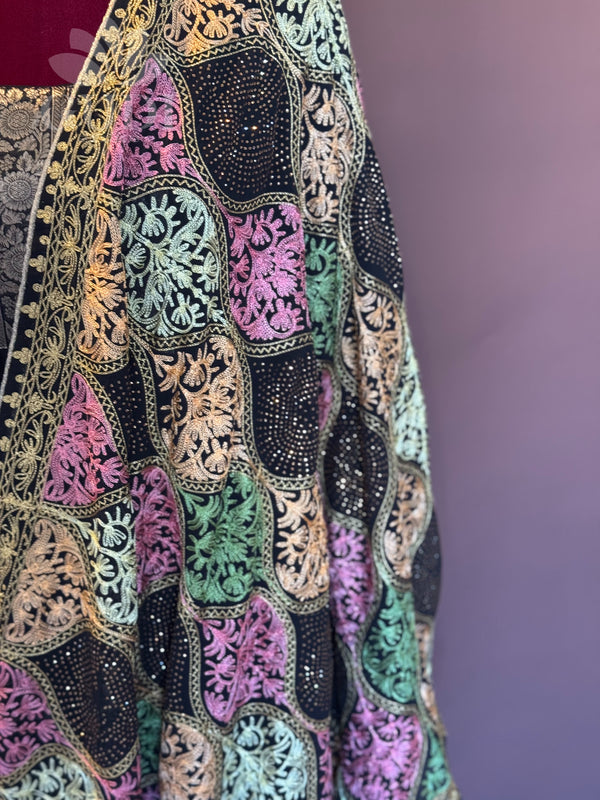Multi sequin duppatta