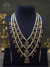 Jadau Necklace - Rani Haaram - 3 layered