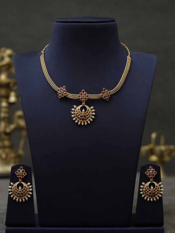 Antique with ruby and emerald