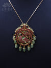 Jadau pendant - Peacock