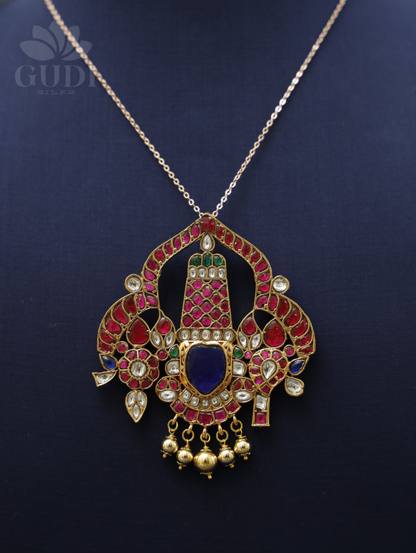 Jadau pendant - Venkateswara