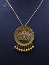 Jadau pendant - Tirupati Balaji in coin design