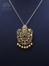 Navaratna Tirupati Balaji pendant -  A divine symphony of nine gems