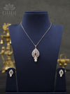 American Diamond pendant with earrings