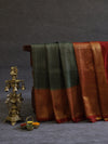 Banarasi soft silk - Bottle green