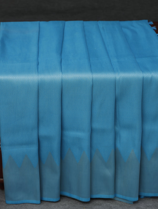 Banarasi soft silk - light blue