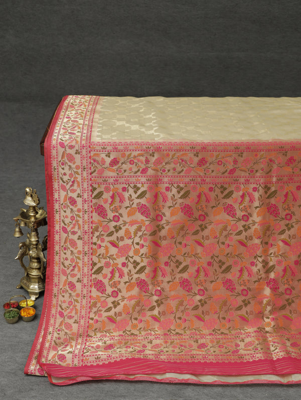 Paithani silk - off white