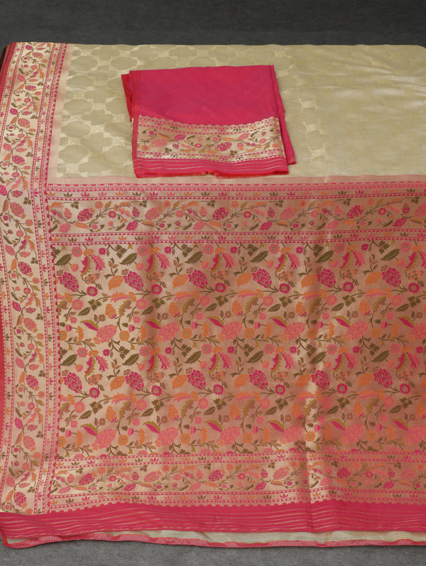 Paithani silk - off white