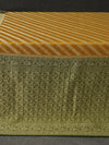 Banarasi chiffon georgette saree -Mustard yellow with olive