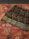 Banarasi dupion printed crepe silk saree