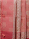 Banarasi organza tissue saree - pink