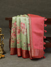 Banarasi butter tissue silk saree - green