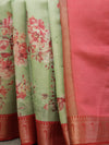 Banarasi butter tissue silk saree - green