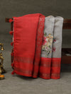 Banarasi butter tissue silk saree - grey
