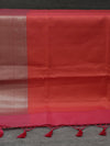Banarasi Tanchoi organza saree - Pinkish Orange