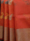 Banarasi Tanchoi organza saree - Orange