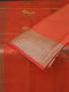 Banarasi Tanchoi organza saree - Orange