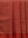 Banarasi Kota saree - Vermillion red