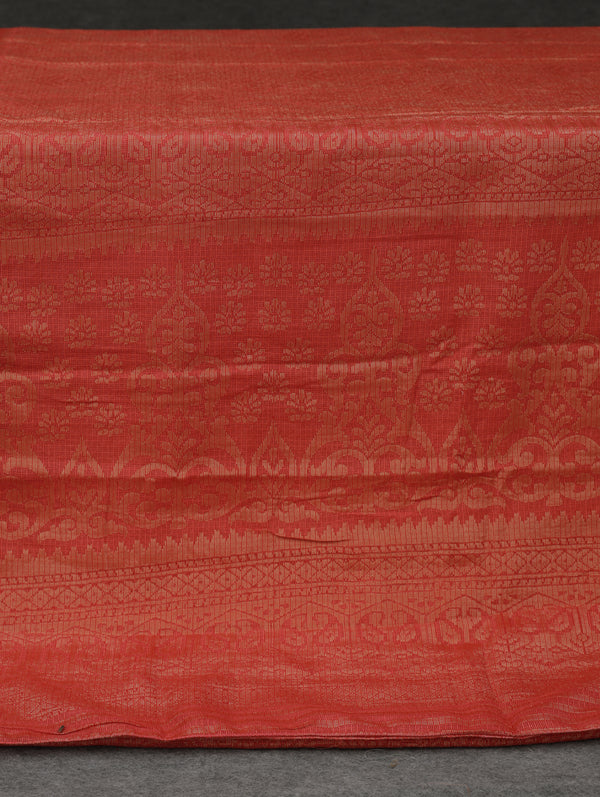 Banarasi Kota saree - Vermillion red