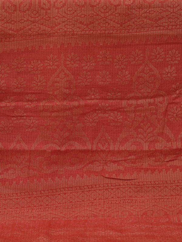 Banarasi Kota saree - Vermillion red