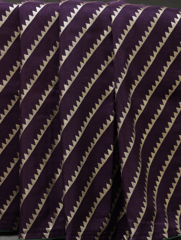 banarasi tussar Georgette - Purple