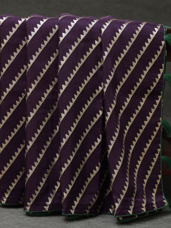 banarasi tussar Georgette - Purple