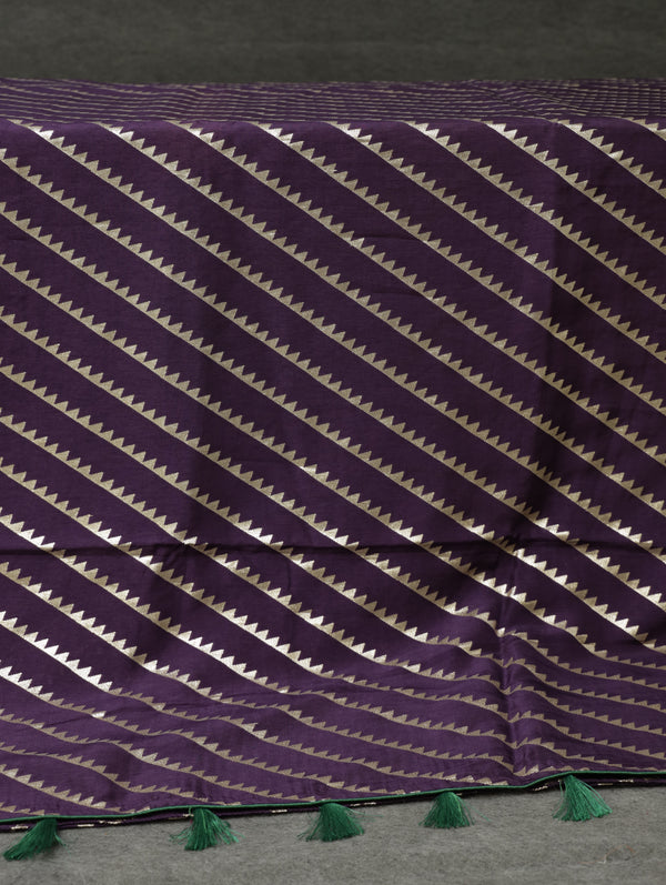 banarasi tussar Georgette - Purple